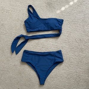 Blue bikini
